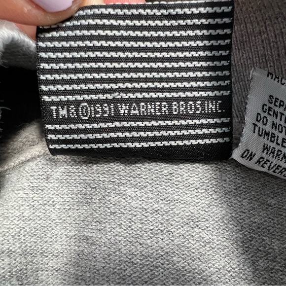 Vintage 90s Bugs Bunny Looney Tunes Warner Bros Grey Polo Collared Shirt Size XL - Picture 7 of 7